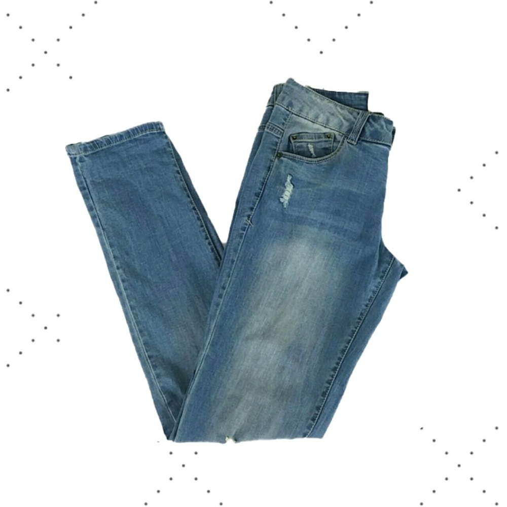 Womens Jolt Skinny Rip Jeans
